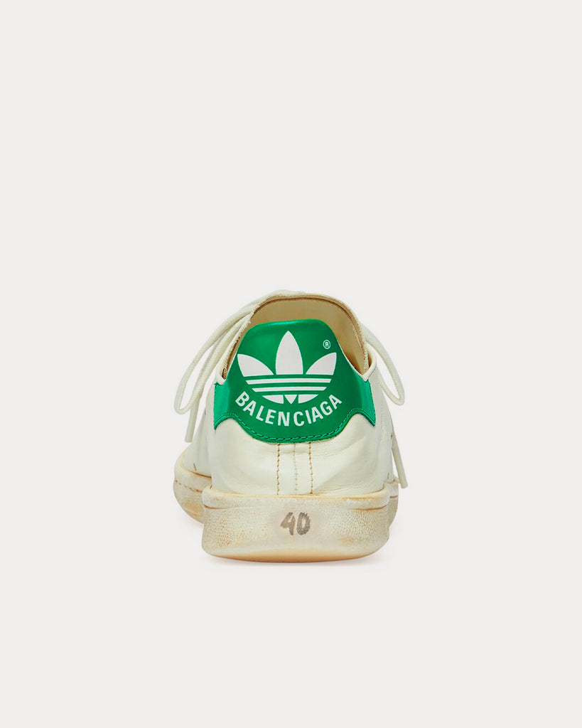 Stan Smith Worn-Out Off-White / Green Low Top Sneakers
