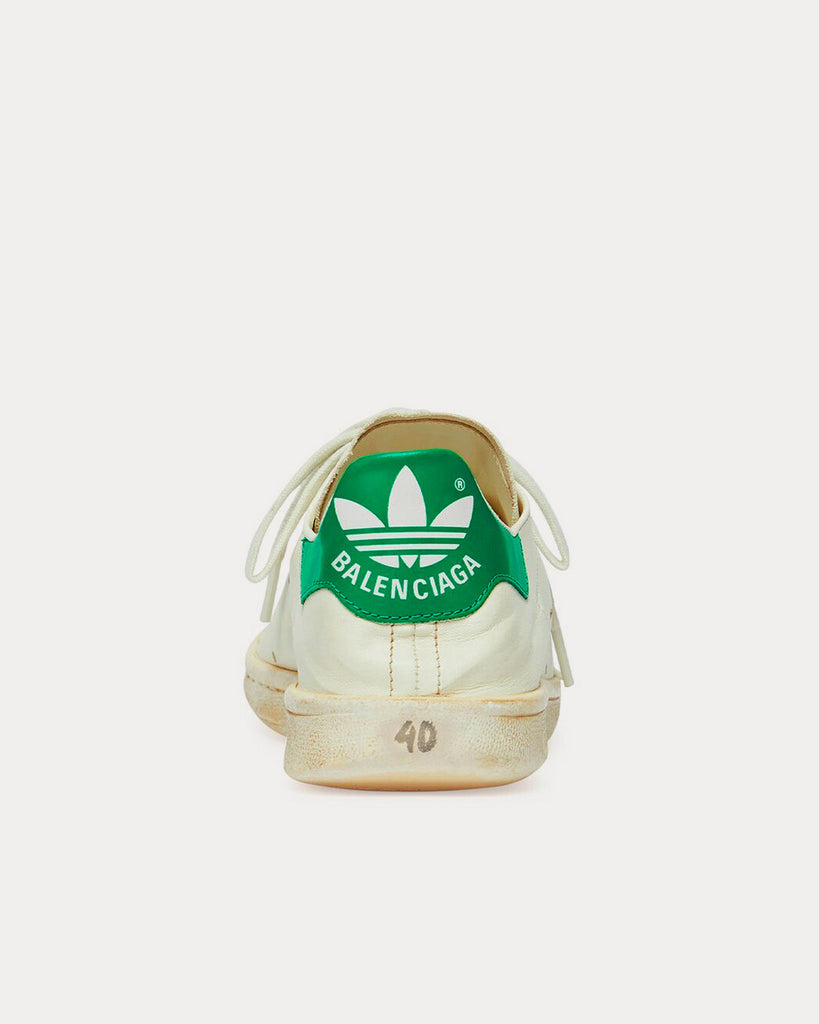 Stan Smith Worn-Out Off-White / Green Low Top Sneakers