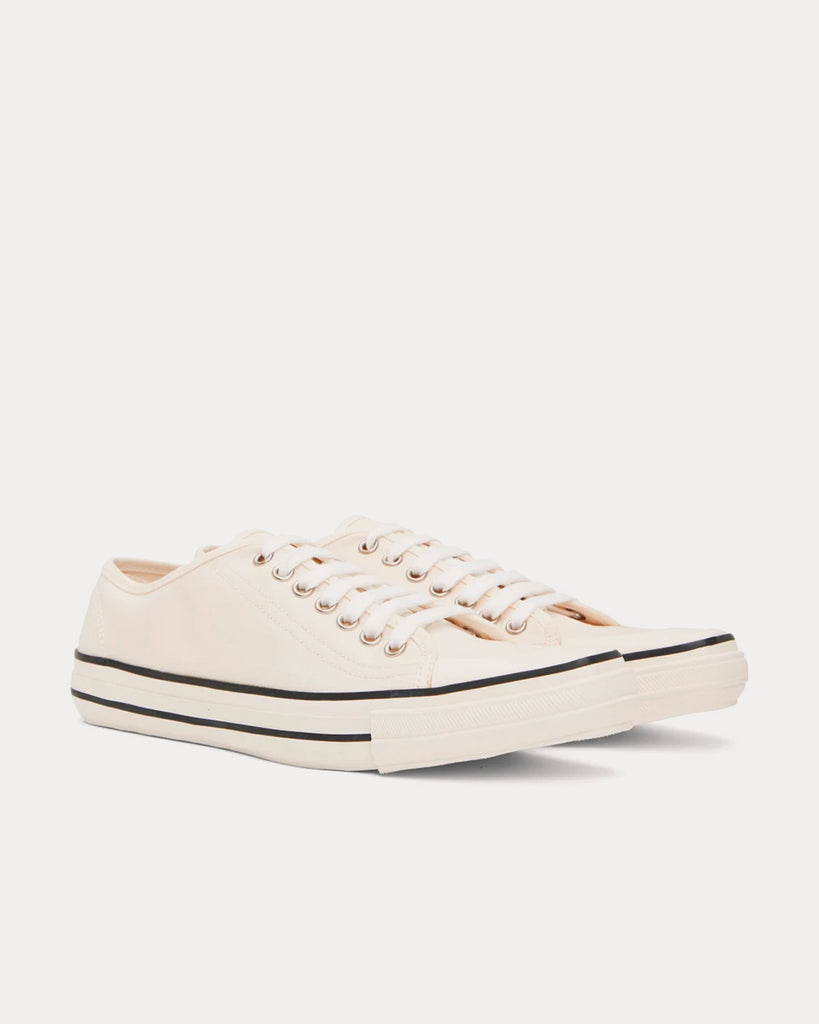 Pointed White Low Top Sneakers