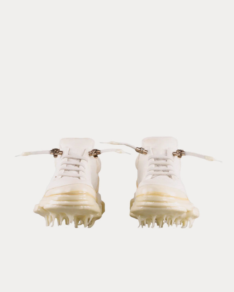 Iced Paper Dart Handled White Low Top Sneakers