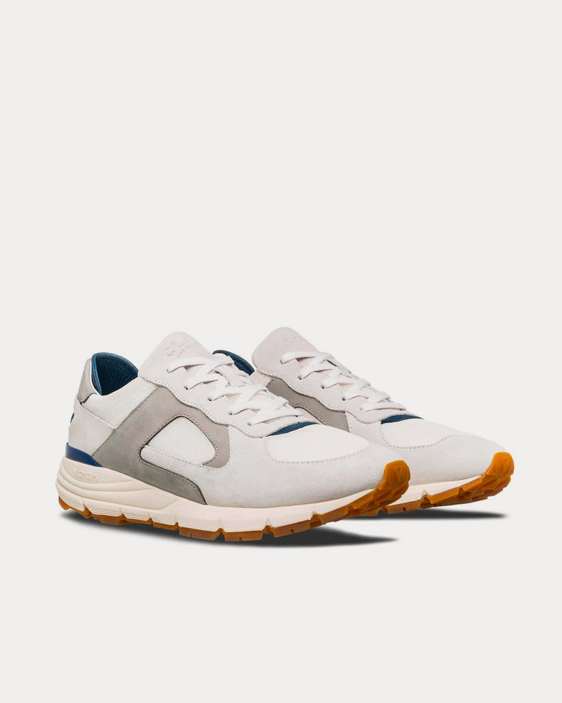 Edwin White Blue Camel Sneakers