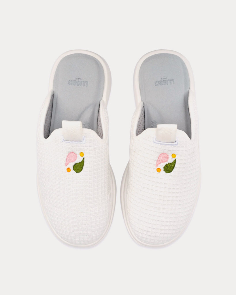 x Jolie Pelli White Slip Ons