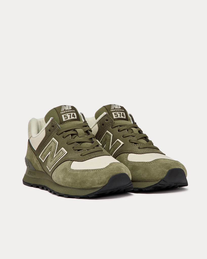 574 Suede Khaki Low Top Sneakers
