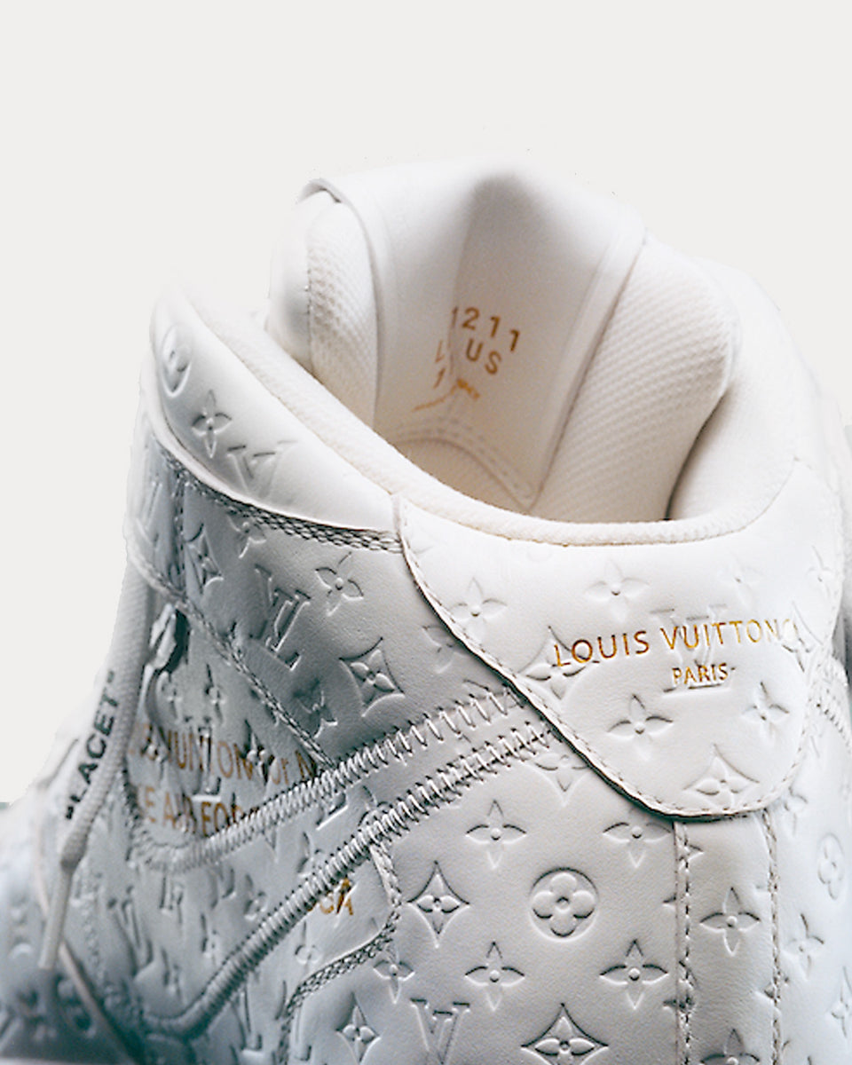 Nike x Louis Vuitton x Virgil Abloh Air Force 1 Mid White/White Sneakers  - Farfetch