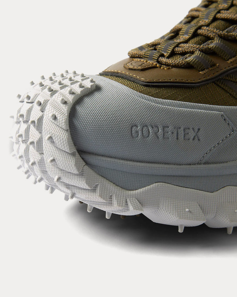 x END Trailgrip Gore-tex Khaki Green / Grey Running Shoes