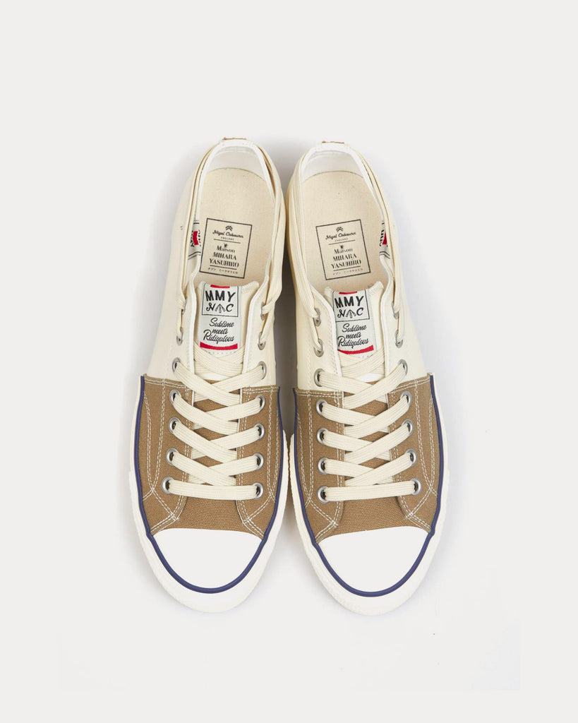 New Bowling Shoes Khaki / White Low Top Sneakers