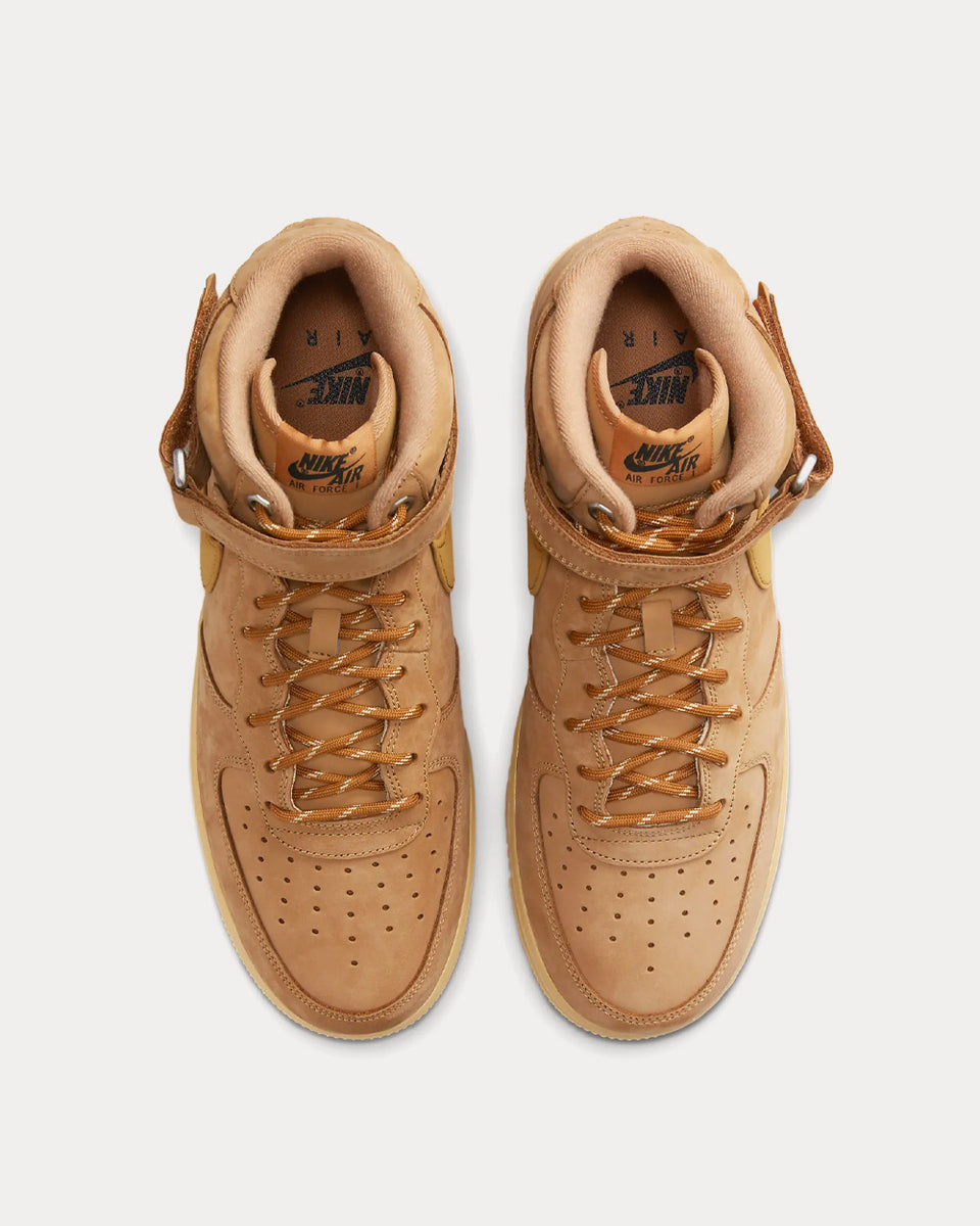 Nike air force 1 trainers flax flax gum light brown Clearance