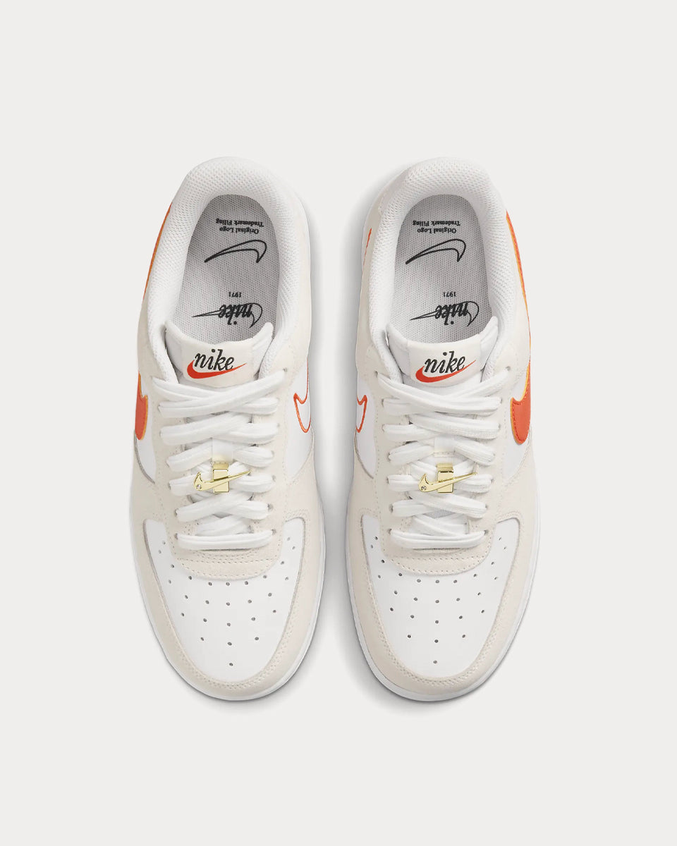 White air force 1 with orange swoosh outlet