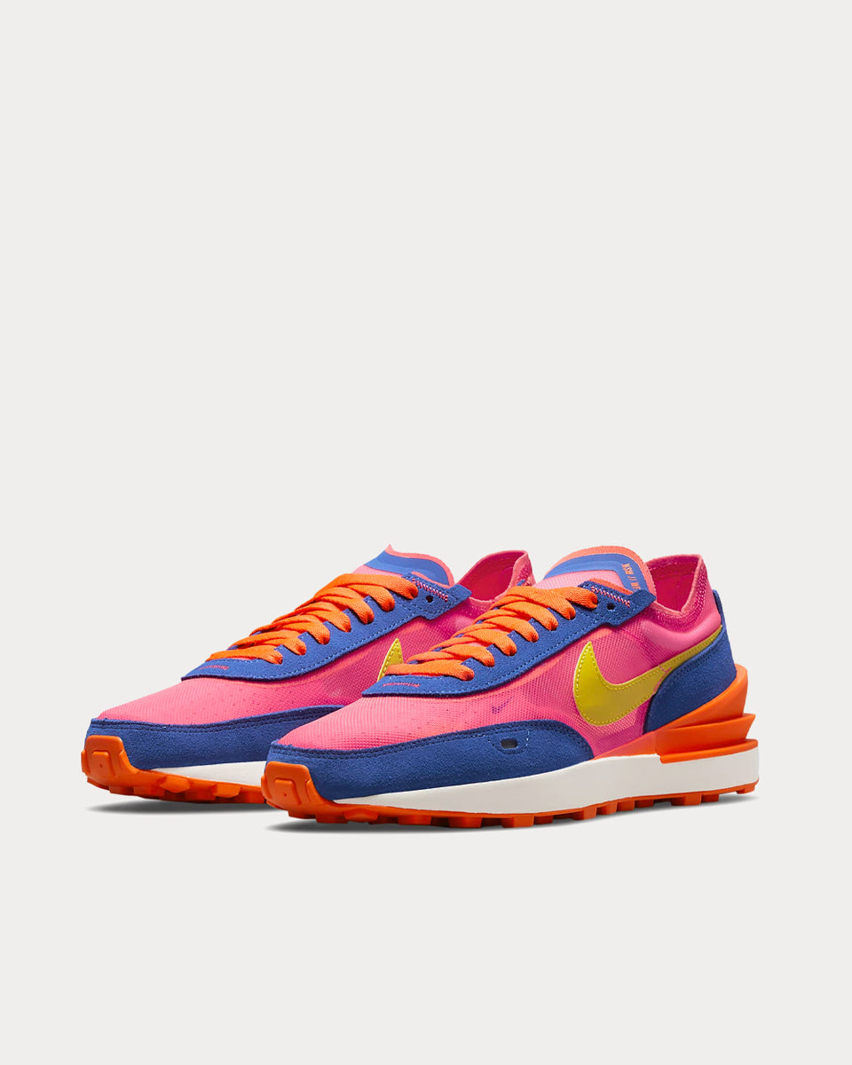 Nike Waffle One Racer Blue Hyper Pink Siren Red Bright
