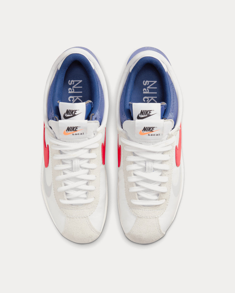 Nike x sacai Zoom Cortez SP White / University Red / Cream Low Top Sneakers