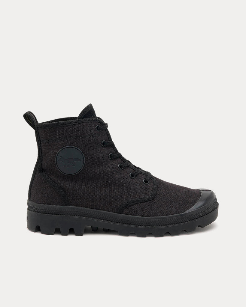 Canvas Black High Top Sneakers