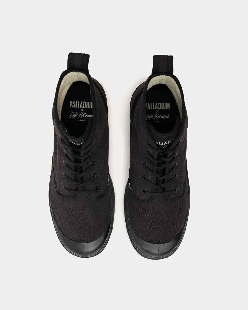 Canvas Black High Top Sneakers