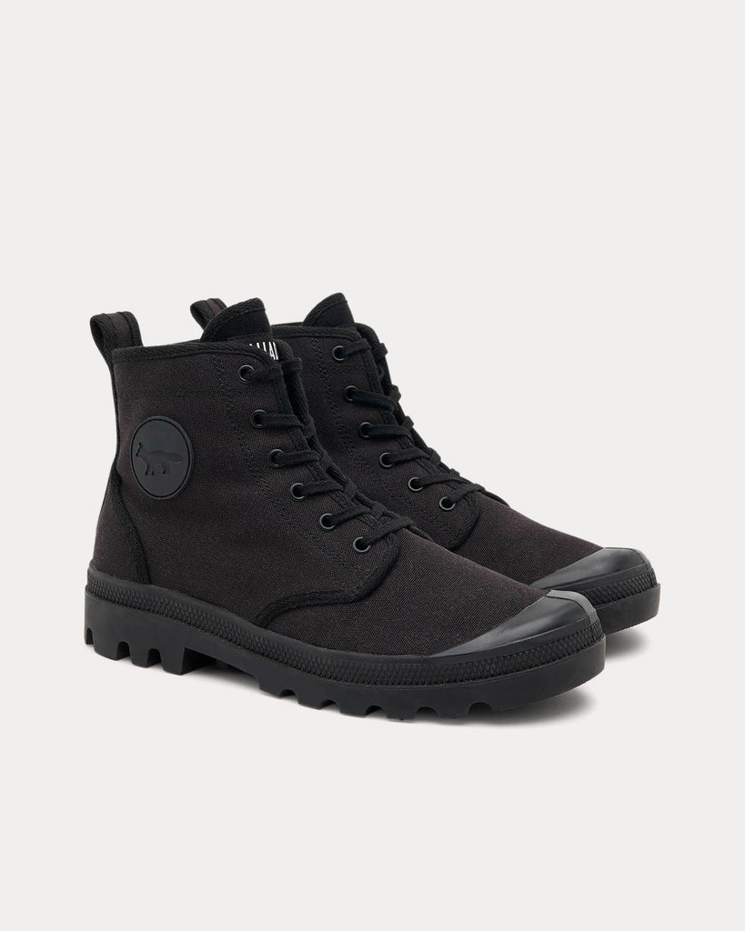 Canvas Black High Top Sneakers