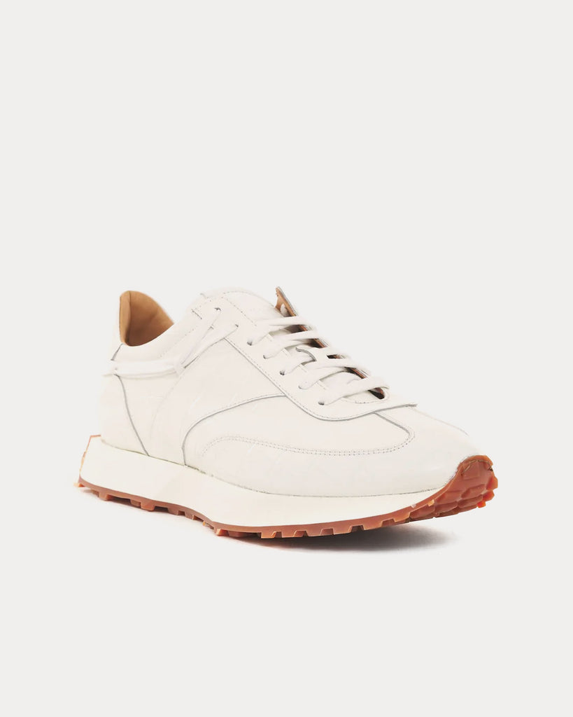 Croc Runner White Low Top Sneakers