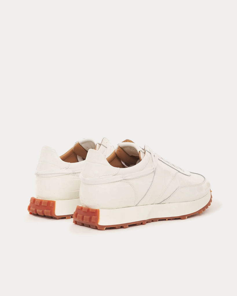 Croc Runner White Low Top Sneakers