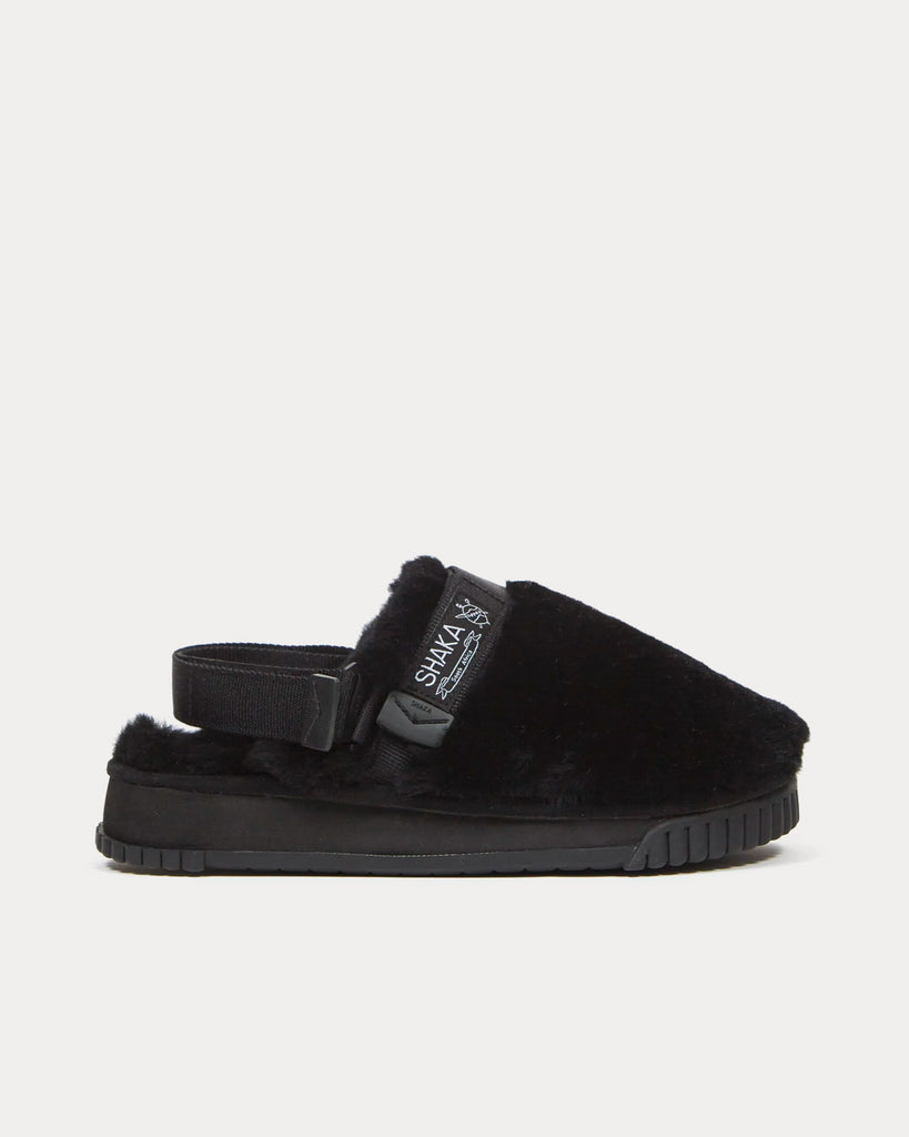 Snug Clog Mouton Black Slip Ons