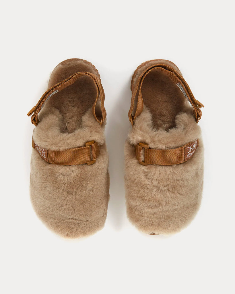 Snug Clog Mouton Dark Beige Slip Ons