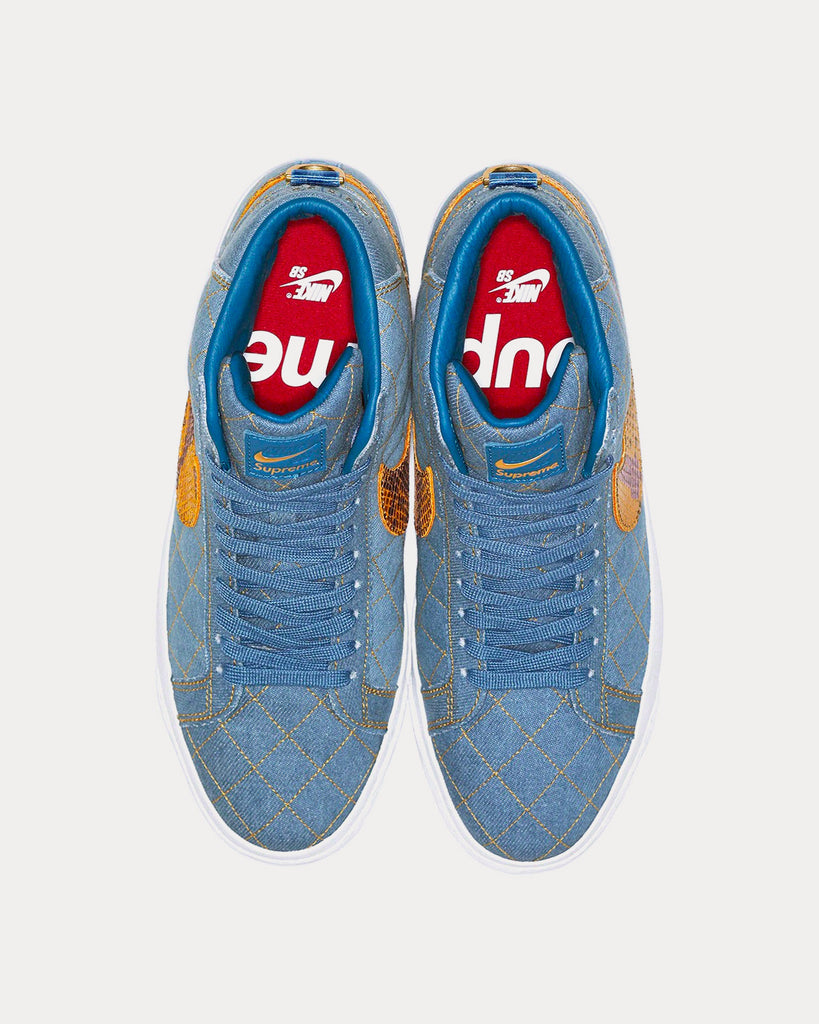 SB Blazer Mid Denim High Top Sneakers
