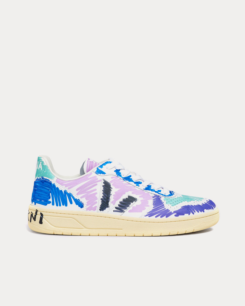 V-10 Dark Violet Low Top Sneakers