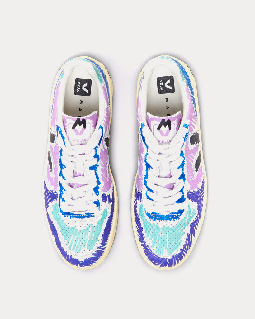 V-10 Dark Violet Low Top Sneakers