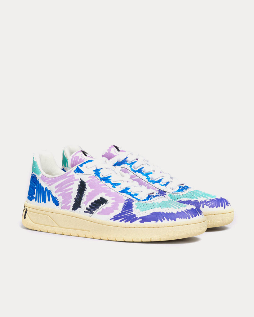 V-10 Dark Violet Low Top Sneakers