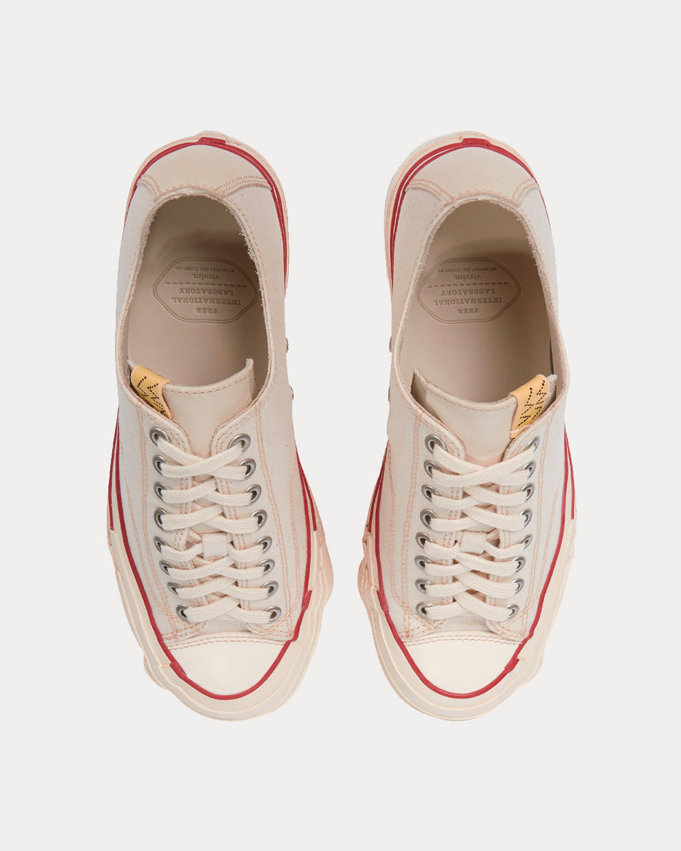Visvim Skagway Lo G Patten Ivory Low Top Sneakers
