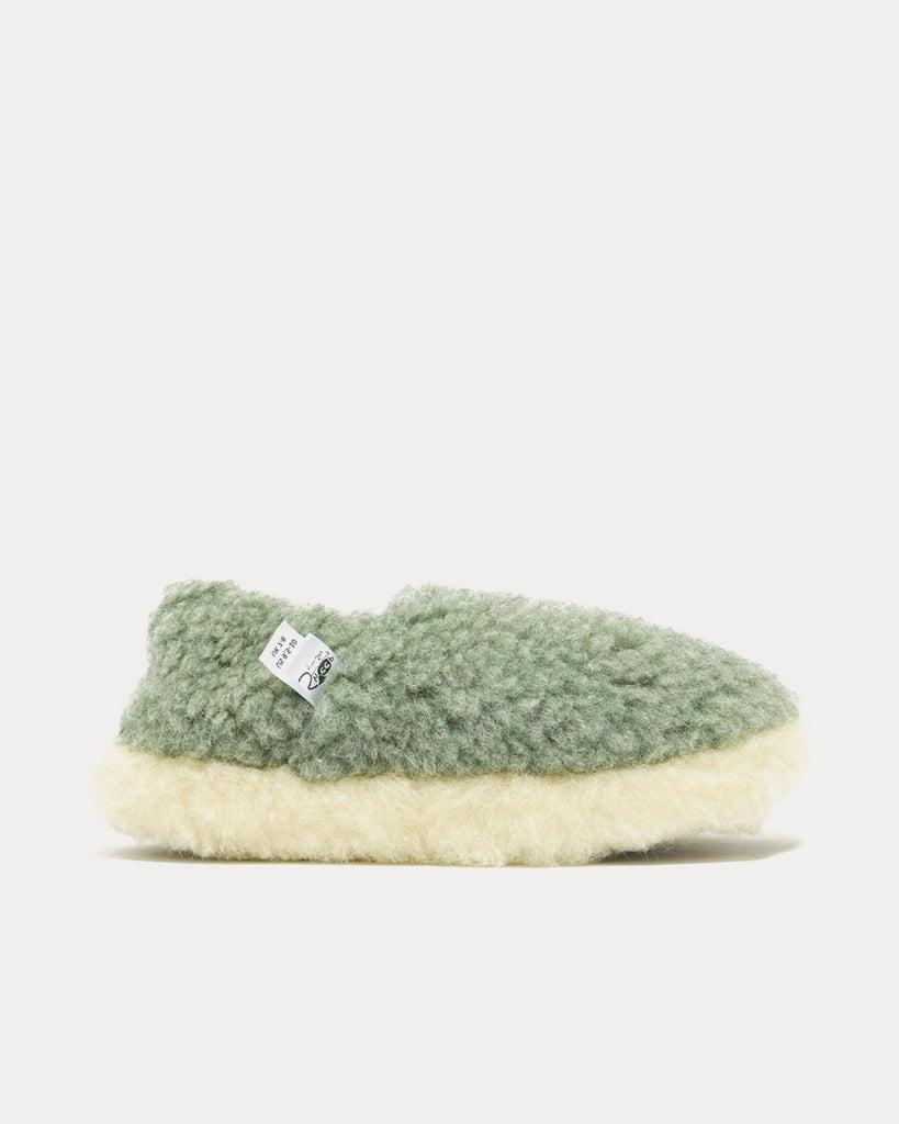 Siberian Wool Green Slipper