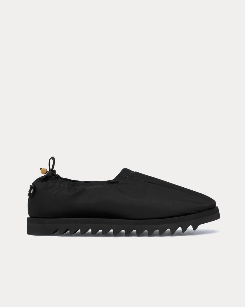 Nylon Loafers Black Slip Ons