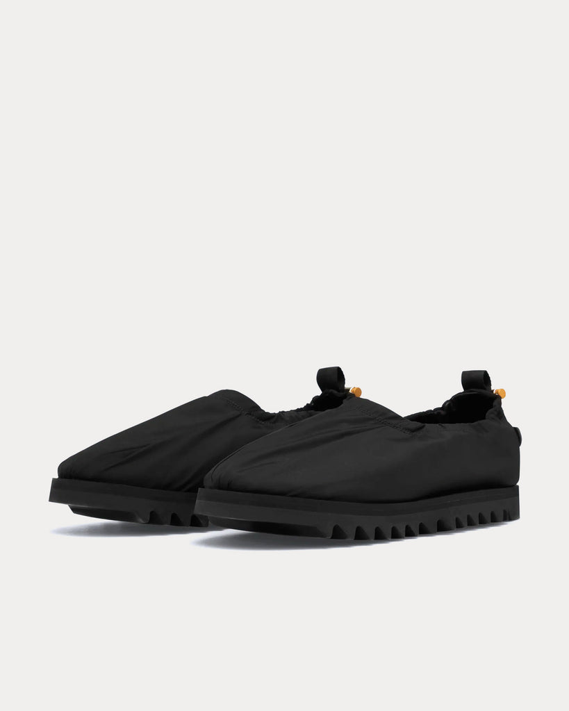 Nylon Loafers Black Slip Ons