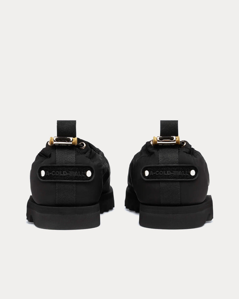 Nylon Loafers Black Slip Ons