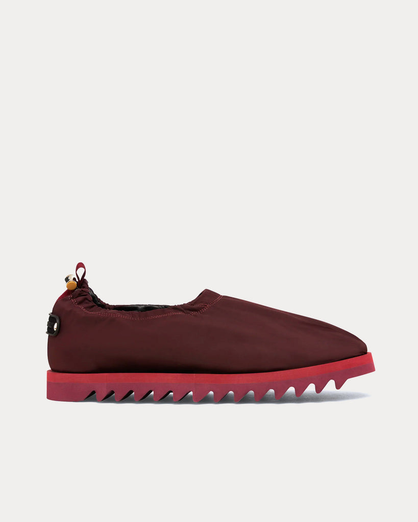 Nylon Loafers Red Slip Ons
