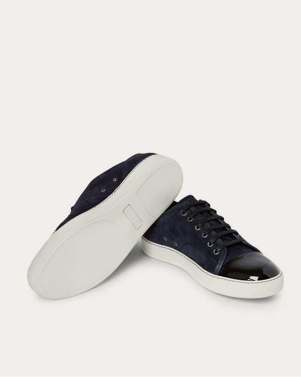 Watchful Vanærende Overtræder Lanvin Cap-Toe Suede and Patent-Leather Midnight blue low top sneakers - Sneak in Peace Watchful Vanærende Overtræder Lanvin Cap-Toe Suede and Patent-Leather Midnight blue low top sneakers - Sneak in Peace