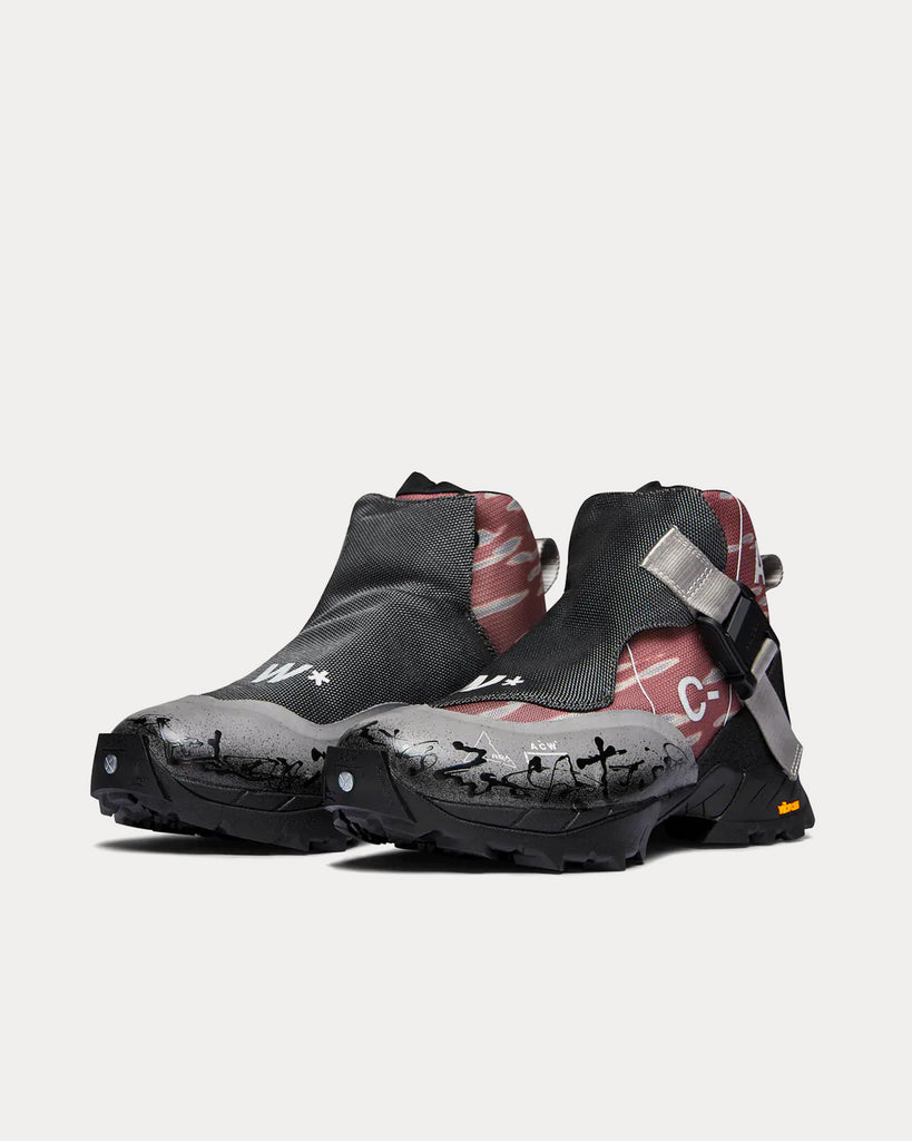 Andreas Hiking Burnt Red / Black High Top Sneakers