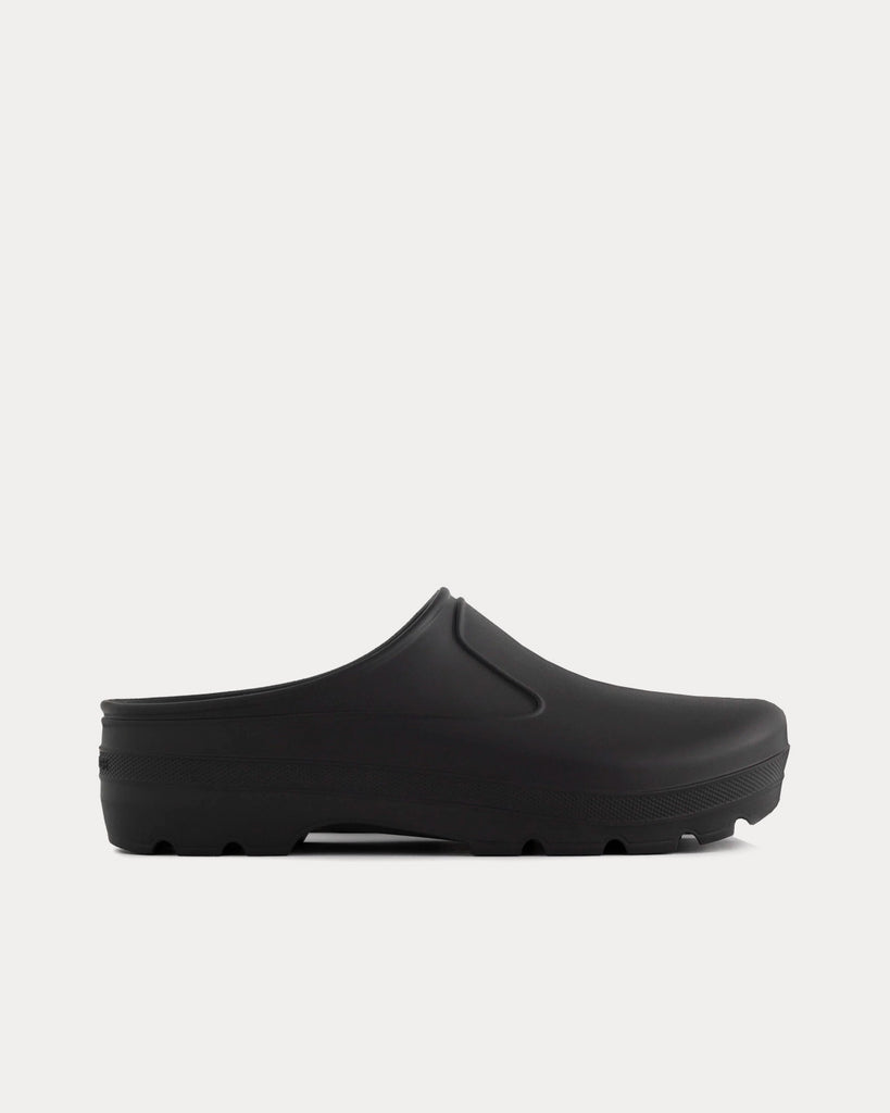 Garden Mule Black Slip Ons