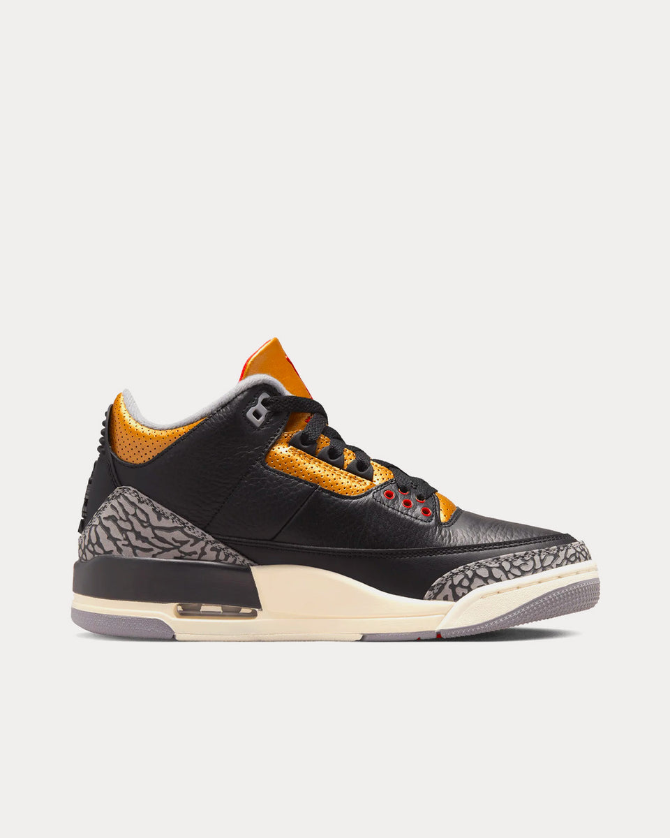 black and yellow jordan 3
