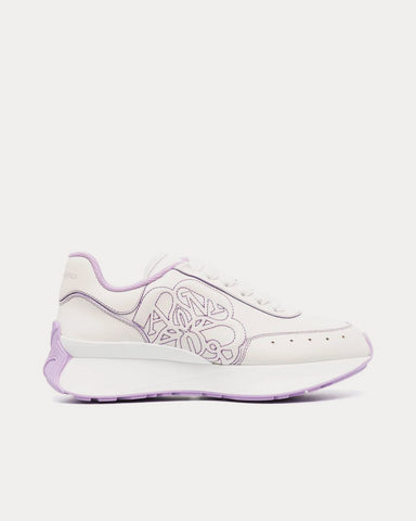 McQueen Sprint Runner White / Purple Low Top Sneakers