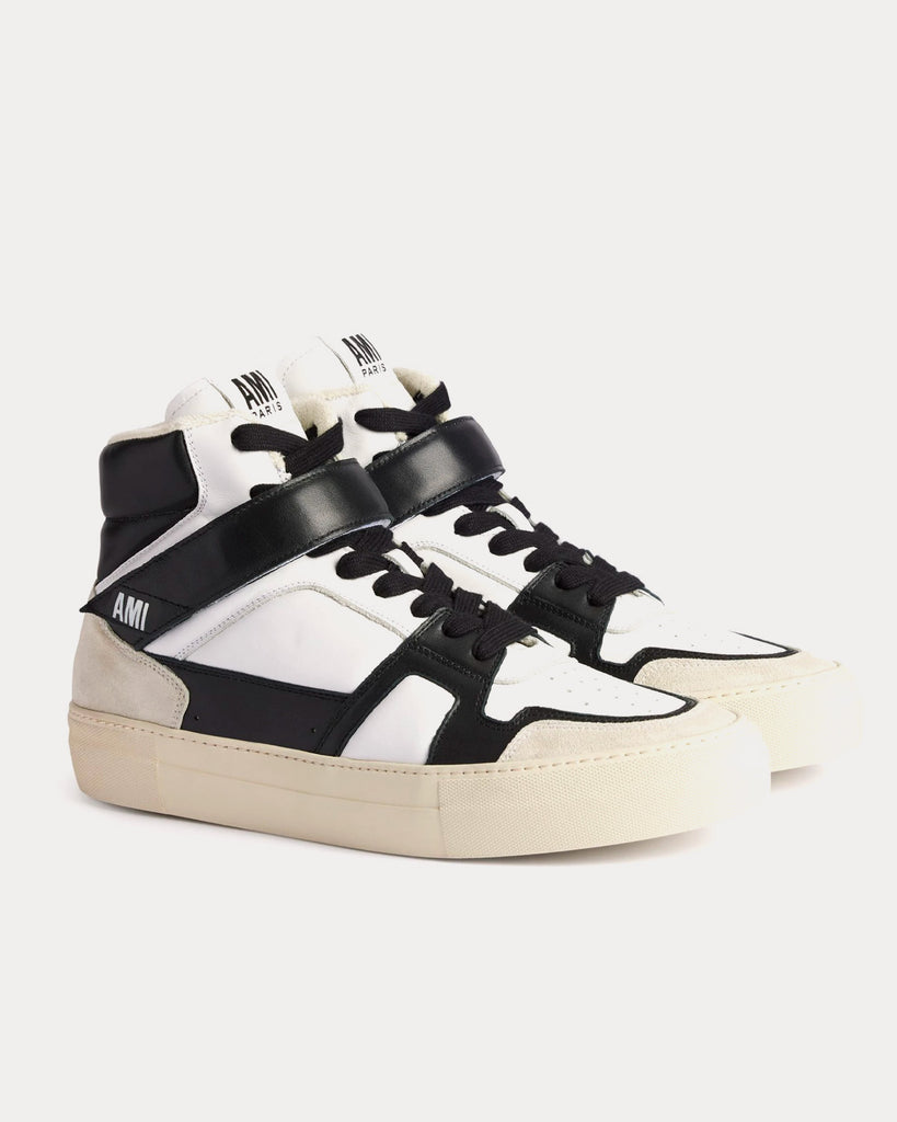 Ami De Coeur Black / White High Top Sneakers