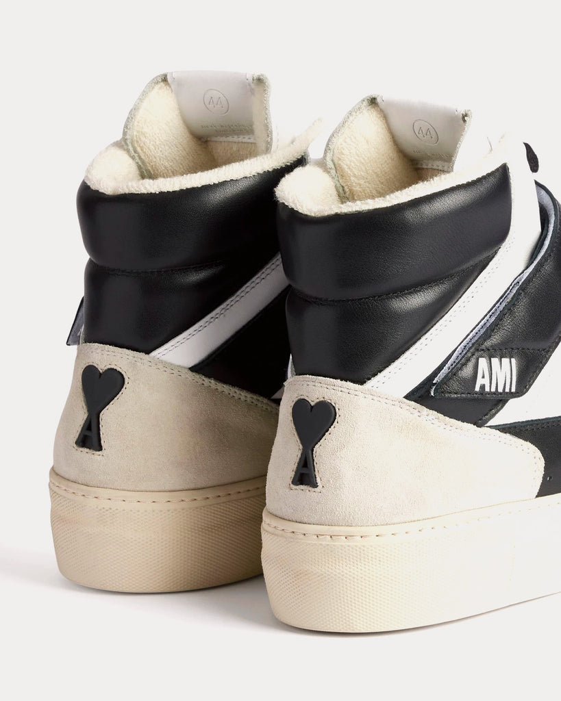 Ami De Coeur Black / White High Top Sneakers