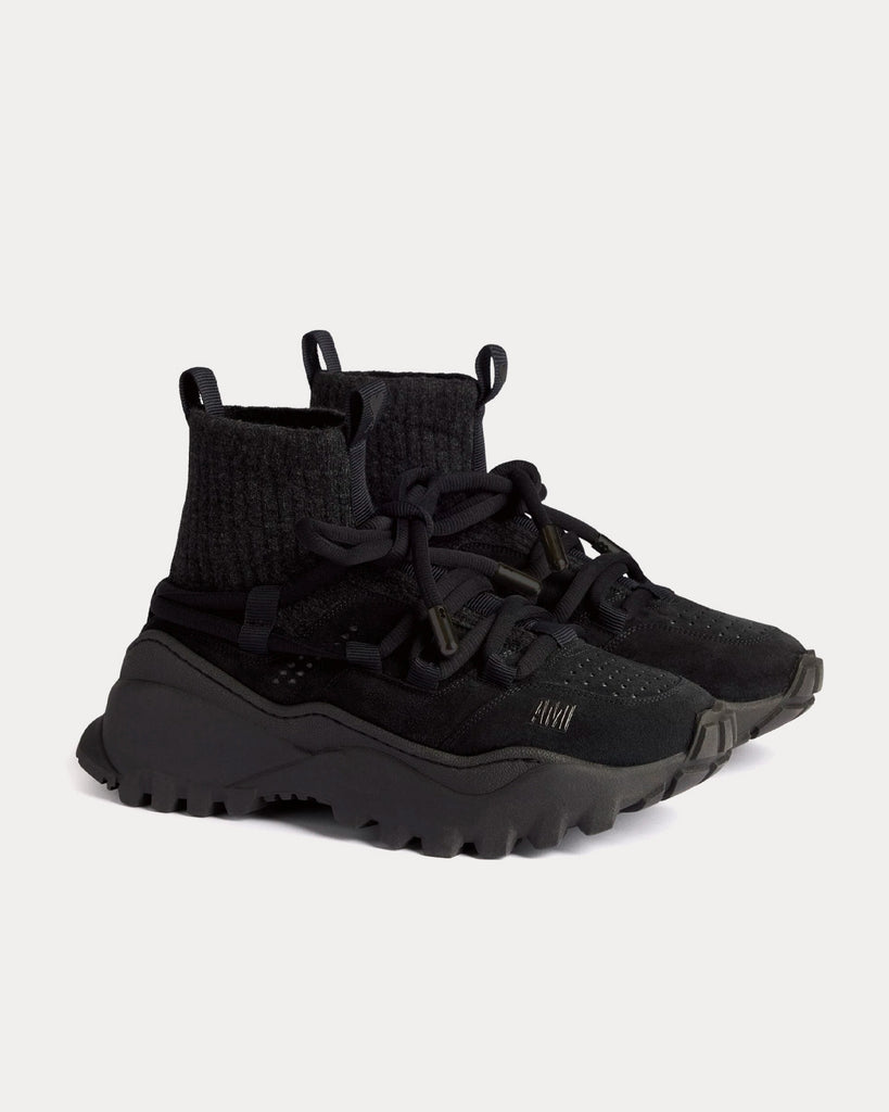 Otto Black Mid Top Sneakers