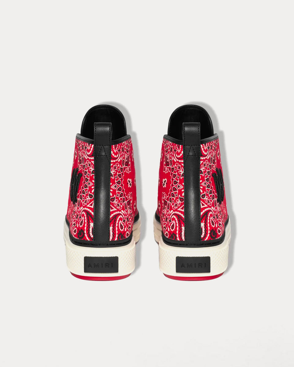 AMIRI Bandana MA Logo Court Hi Red High Top - Sneak in Peace