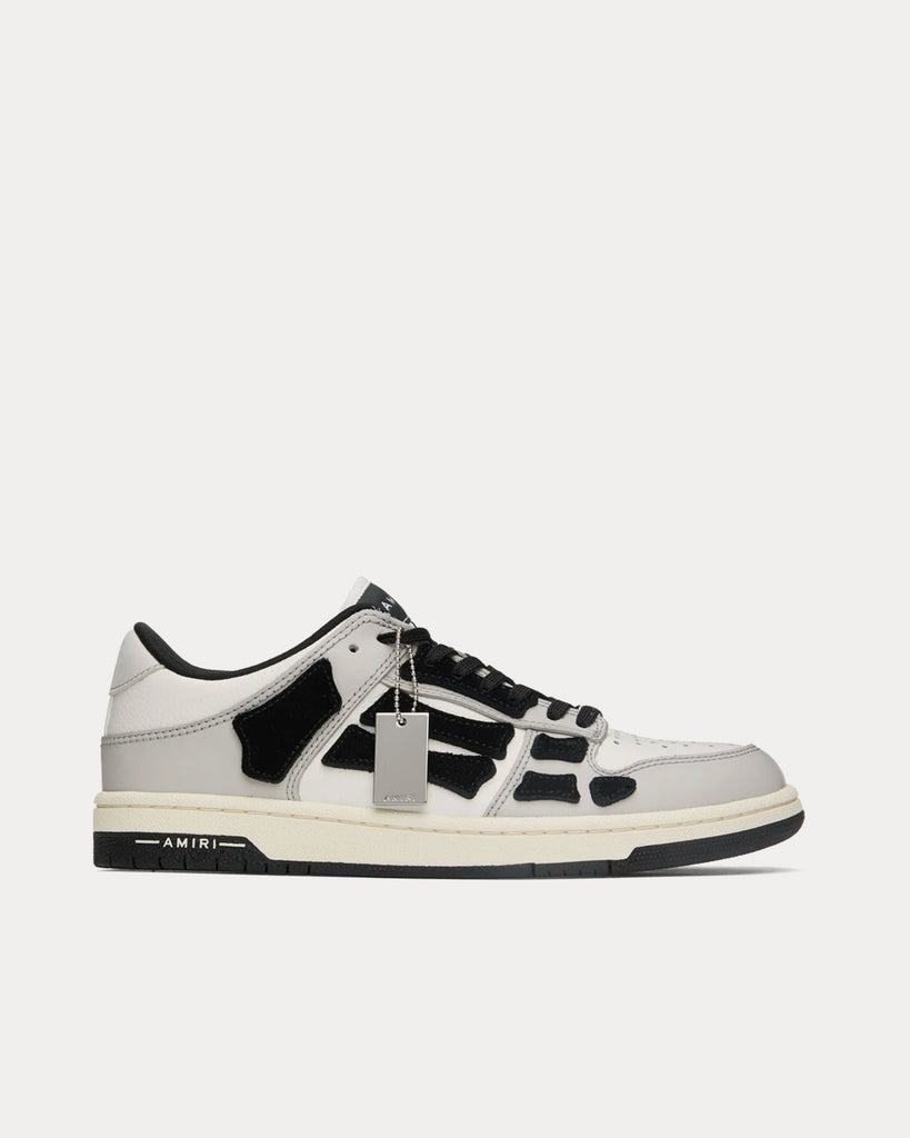 Skel-Top Grey / Black / White Low Top Sneakers