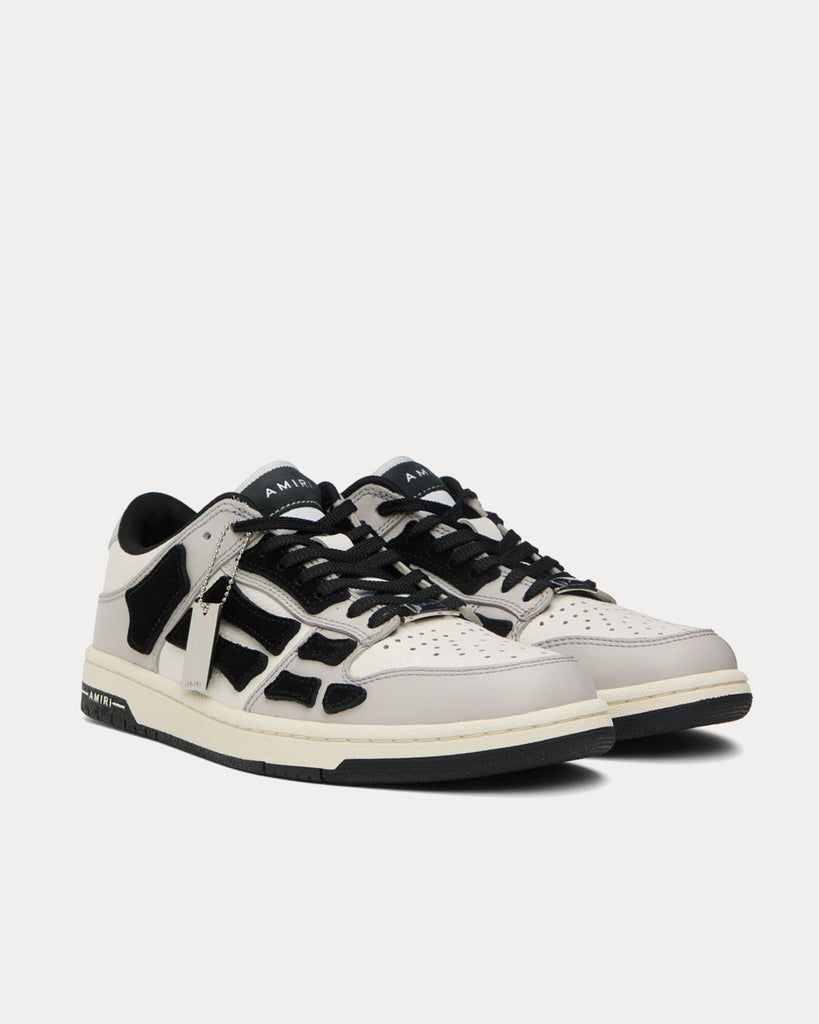 Skel-Top Grey / Black / White Low Top Sneakers