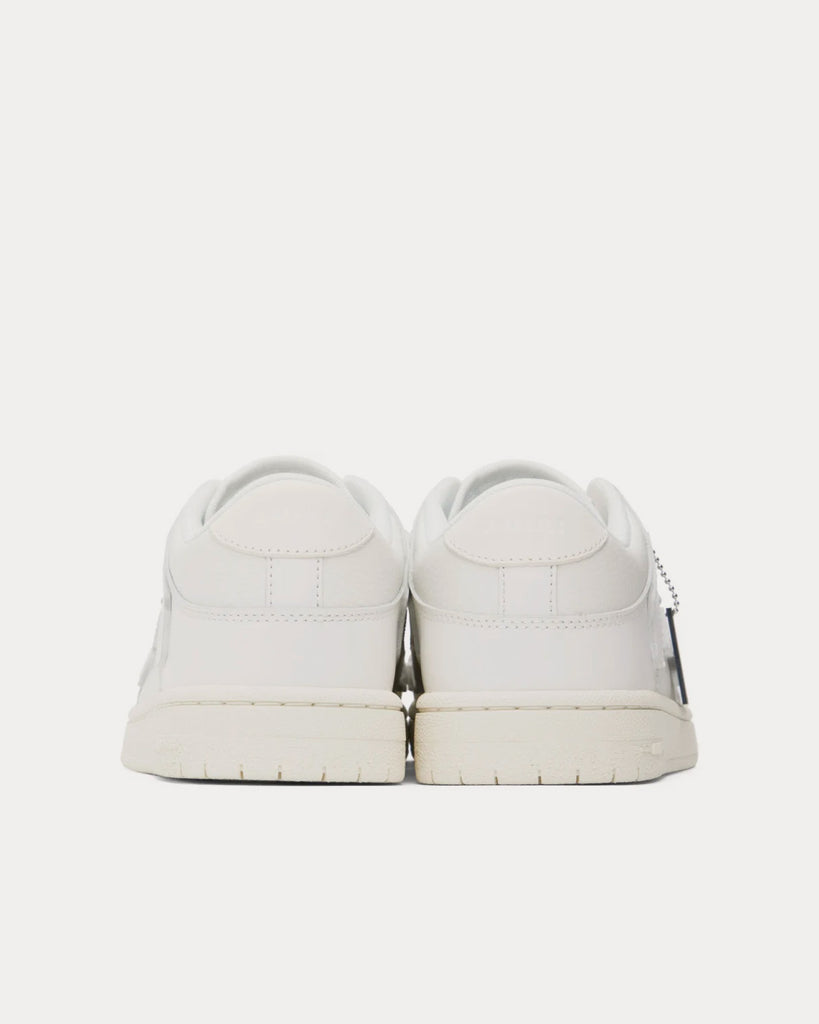 Skel-Top White Vintage Low Top Sneakers