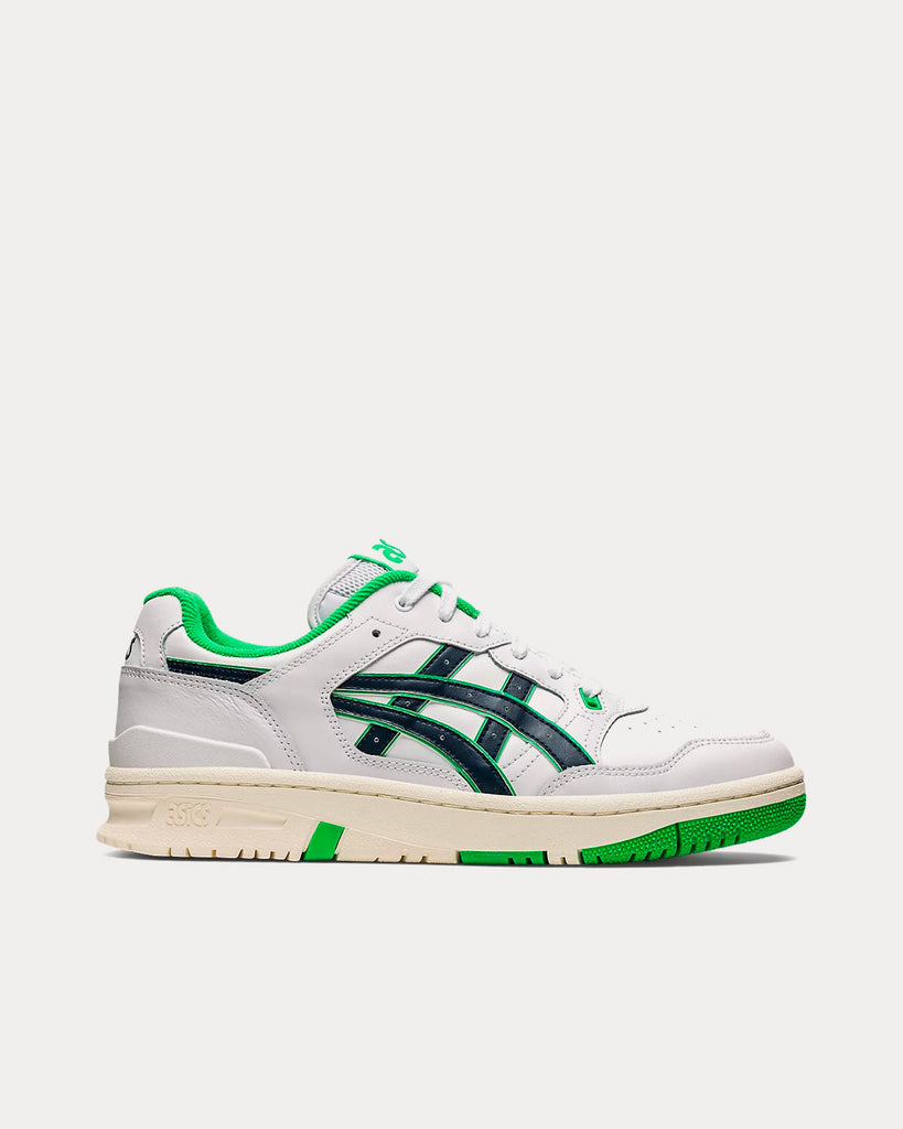 EX89 White / French Blue Low Top Sneakers