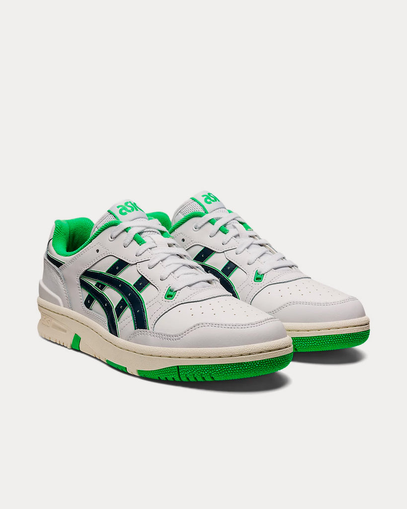 EX89 White / French Blue Low Top Sneakers