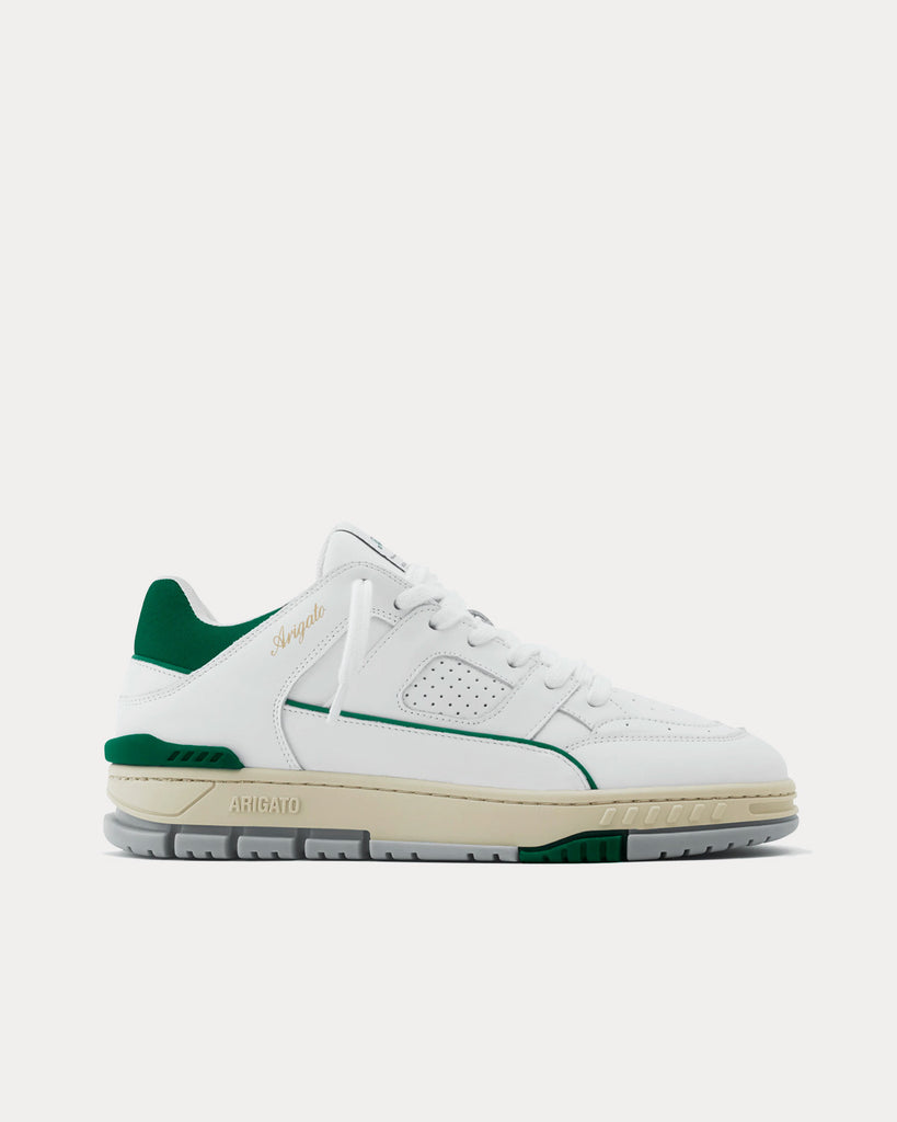 Area Lo White / Kale Green Low Top Sneakers
