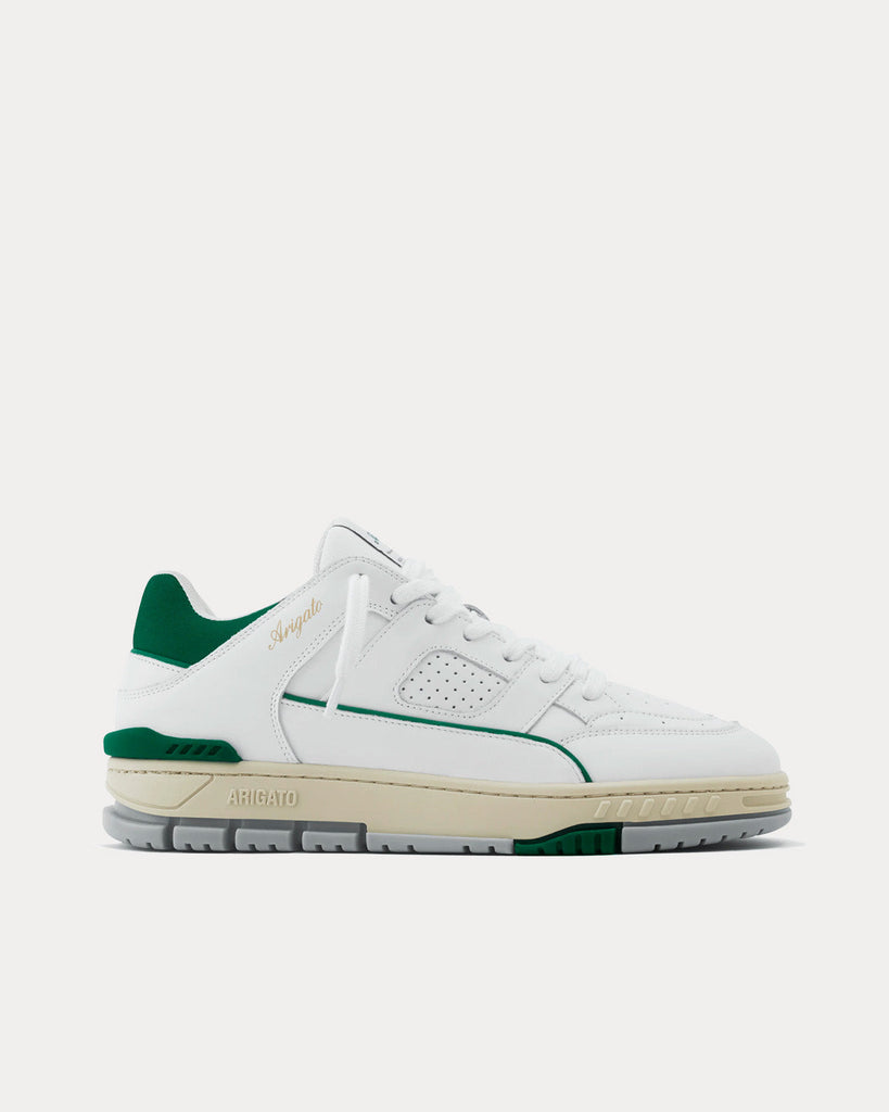 Area Lo White / Kale Green Low Top Sneakers