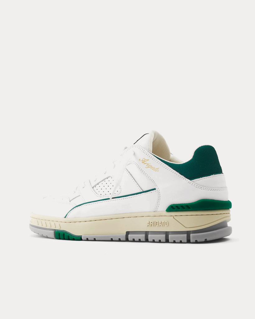 Area Lo White / Kale Green Low Top Sneakers