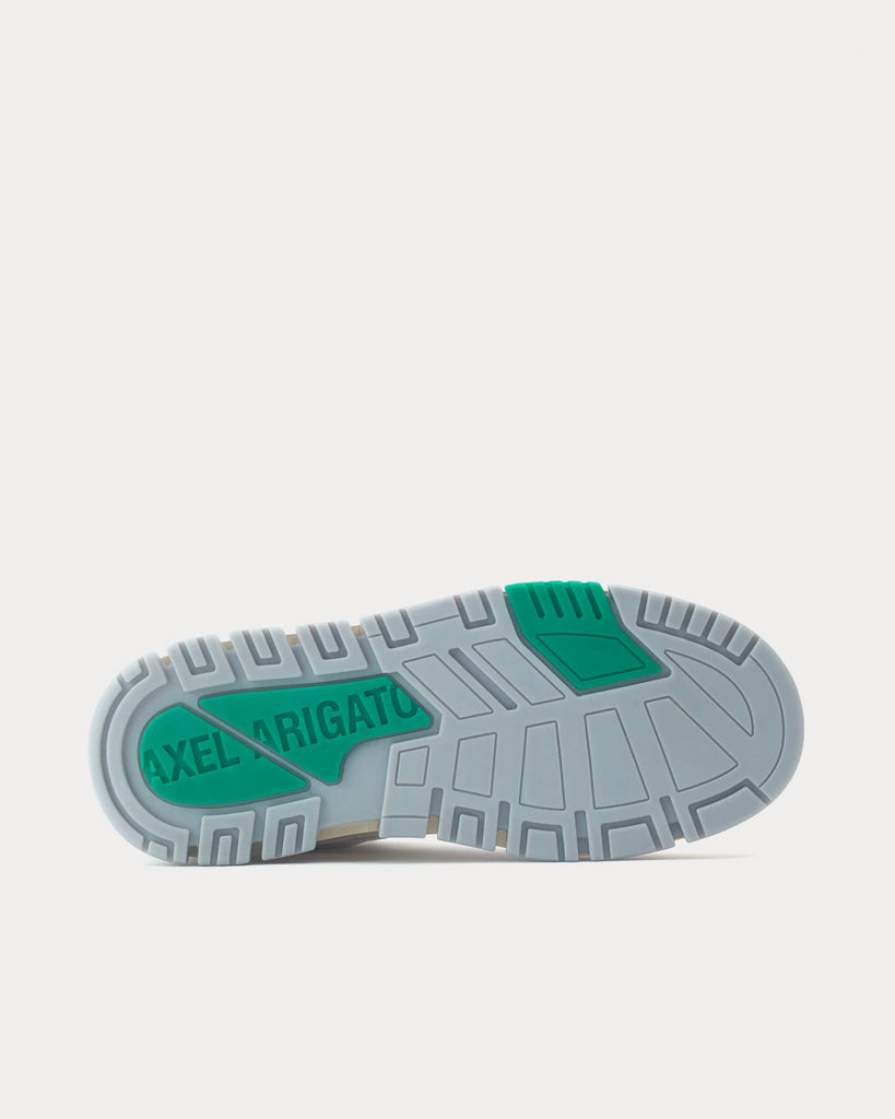 Area Lo White / Kale Green Low Top Sneakers