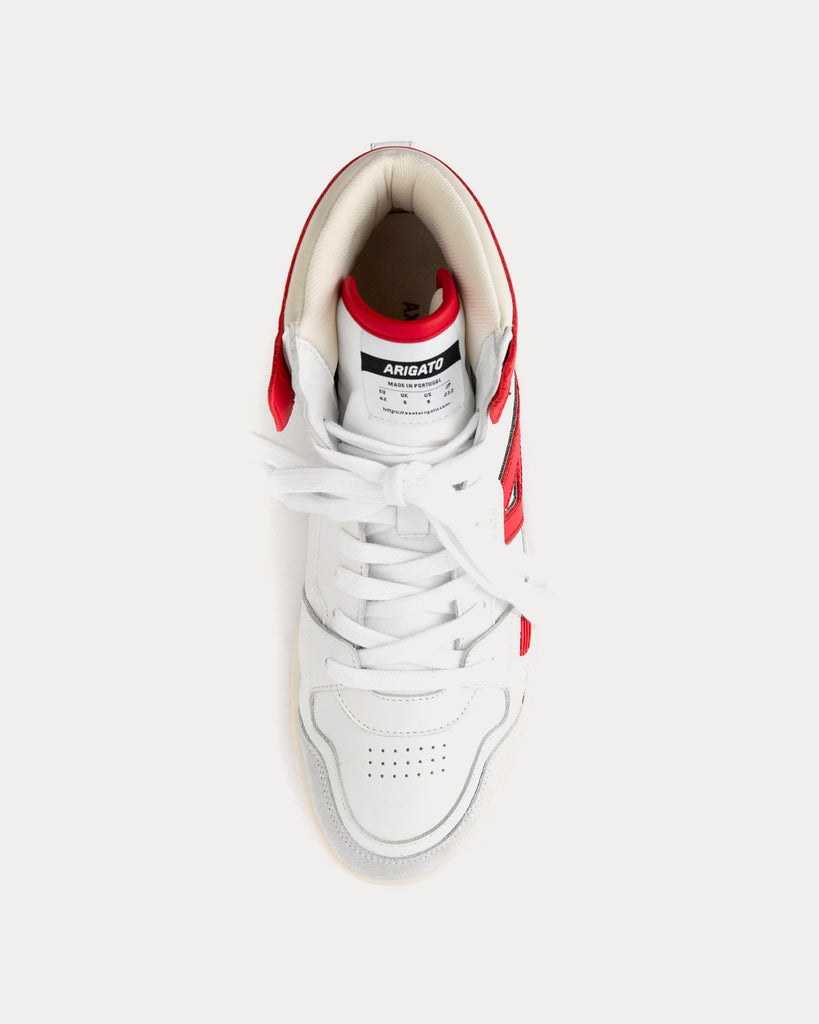 A-Dice Hi White / Red High Top Sneakers